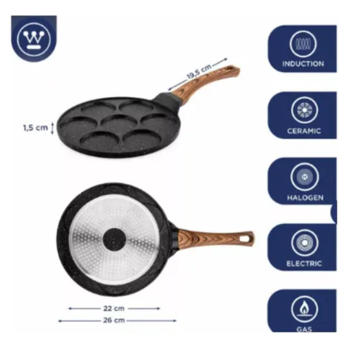 Miniatura 4 de Sarten Siete Puestos Desayuno Huevo